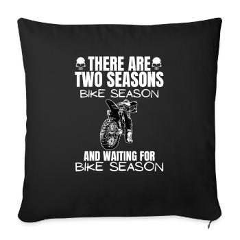 Motorcycle Lifestyle / Motorcycle / Motorcycles biker - Sofa pillowcase 17,3'' x 17,3'' (45 x 45 cm) - black - Front