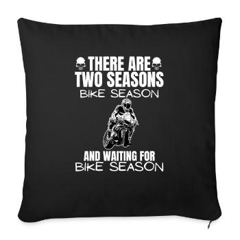 Motorcycle Lifestyle / Motorcycle / Motorcycles biker - Sofa pillowcase 17,3'' x 17,3'' (45 x 45 cm) - black - Front