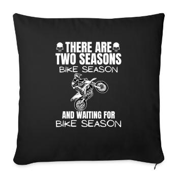 Motorcycle Lifestyle / Motorrad / Motorräder biker - Sofakissenbezug 45 x 45 cm - Schwarz - Vorne