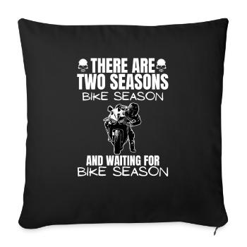 Motorcycle Lifestyle / Motorcycle / Motorcycles biker - Sofa pillowcase 17,3'' x 17,3'' (45 x 45 cm) - black - Front