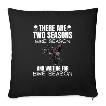 Motorcycle Lifestyle / Motorcycle / Motorcycles biker - Sofa pillowcase 17,3'' x 17,3'' (45 x 45 cm) - black - Front