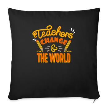 It Is Always A Full Glass of Water Chemistry - Sofa pillowcase 17,3'' x 17,3'' (45 x 45 cm) - black - Front
