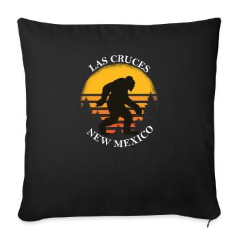 Bigfoot Las Cruces New Mexico Hiking Canyon Forest - Sofa pillowcase 17,3'' x 17,3'' (45 x 45 cm) - black - Front