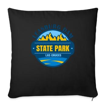 Leasburg Dam State Park Las Cruces Nouveau-Mexique - Housse de coussin décorative 45 x 45 cm - noir - Devant