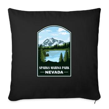 Sparks Marina Park Nevada Mountain Explorer - Sofa pillowcase 17,3'' x 17,3'' (45 x 45 cm) - black - Front