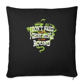 Je n’ai pas besoin d’Halloween - Housse de coussin décorative 45 x 45 cm - noir - Devant