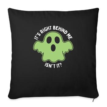 Halloween Ghost Hunt Scary Ghost Hunter Hunting - Sofa pillowcase 17,3'' x 17,3'' (45 x 45 cm) - black - Front