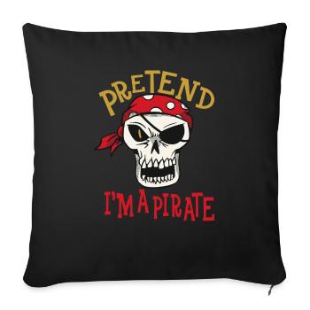 Imagine - Sofa pillowcase 17,3'' x 17,3'' (45 x 45 cm) - black - Front