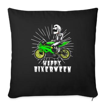 Motorcycle Lifestyle / Motorrad / Motorräder biker - Sofakissenbezug 45 x 45 cm - Schwarz - Vorne