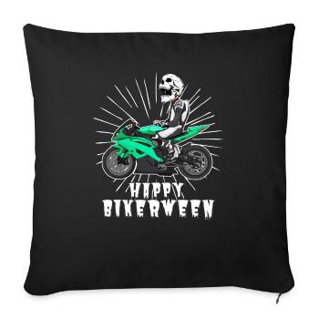 Motorcycle Lifestyle / Motorrad / Motorräder biker - Sofakissenbezug 45 x 45 cm - Schwarz - Vorne