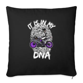 Motorcycle Lifestyle / Motorcycle / Motorcycle biker - Sofa pillowcase 17,3'' x 17,3'' (45 x 45 cm) - black - Front