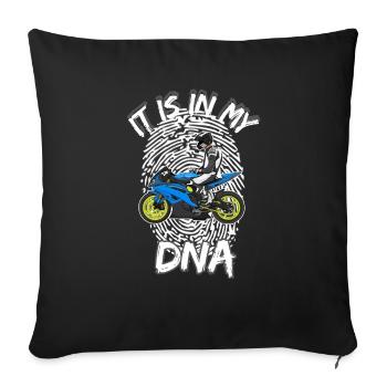 Motorcycle Lifestyle / Motorcycle / Motorcycle biker - Sofa pillowcase 17,3'' x 17,3'' (45 x 45 cm) - black - Front