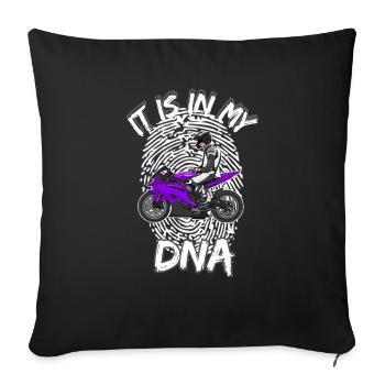 Motorcycle Lifestyle / Motorcycle / Motorcycle biker - Sofa pillowcase 17,3'' x 17,3'' (45 x 45 cm) - black - Front