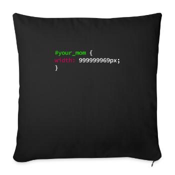 Web und CSS Programmierer Developer Coding Code - Sofakissenbezug 45 x 45 cm - Schwarz - Vorne
