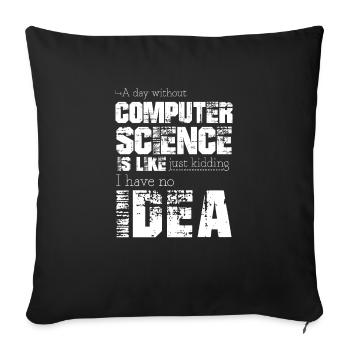 Informatique - Housse de coussin décorative 45 x 45 cm - noir - Devant