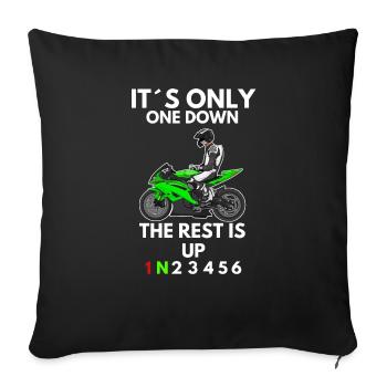 Motorcycle Lifestyle / Motorrad / Motorräder biker - Sofakissenbezug 45 x 45 cm - Schwarz - Vorne