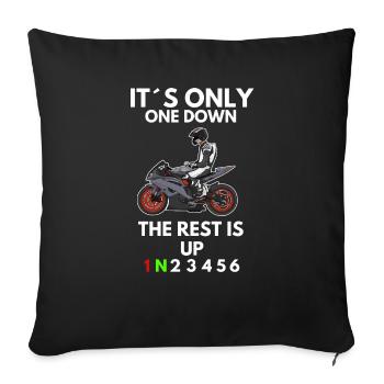 Motorcycle Lifestyle / Motorrad / Motorräder biker - Sofakissenbezug 45 x 45 cm - Schwarz - Vorne