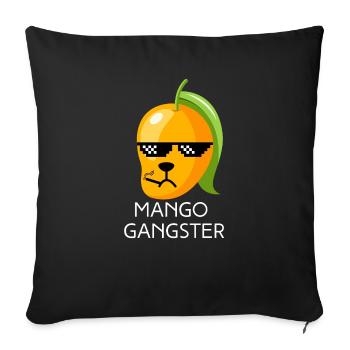 Mango Gangster Obst Zigarette Schwarze Brille - Sofakissenbezug 45 x 45 cm - Schwarz - Vorne