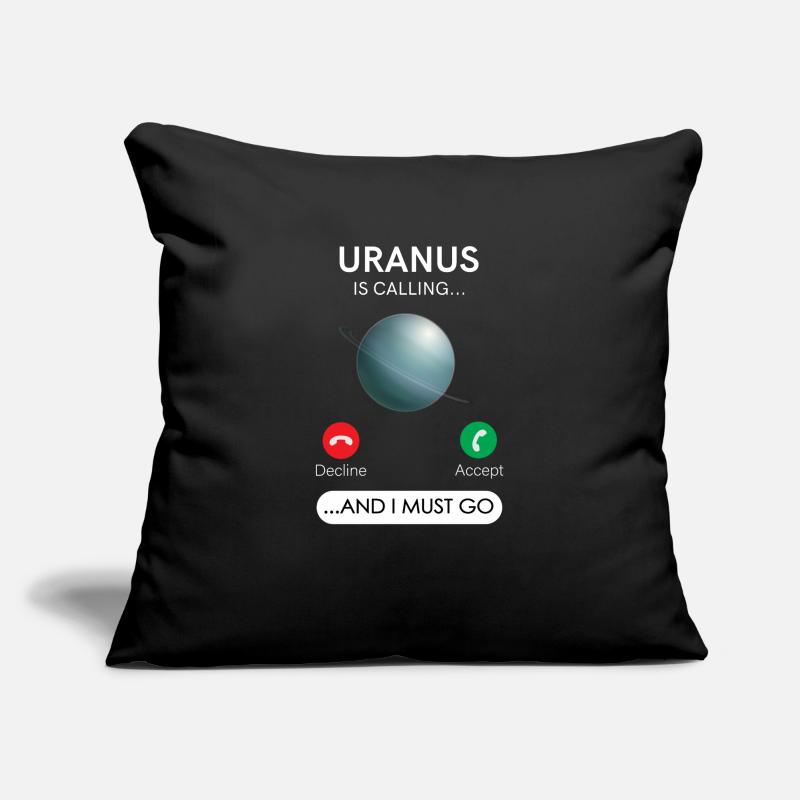 Uranus appelle et je dois refuser, accepter Housse de coussin décorative 45 x 45 cm