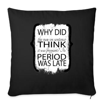 animal book keeper gift birthday present - Sofa pillowcase 17,3'' x 17,3'' (45 x 45 cm) - black - Front