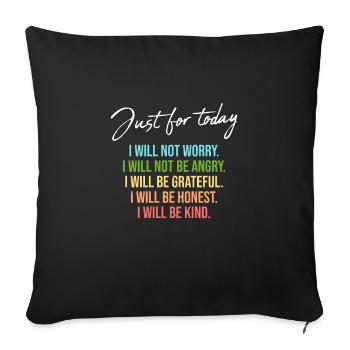 Maître Reiki Chakra Spirituel Holistique - Housse de coussin décorative 45 x 45 cm - noir - Devant