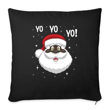 Black Santa Claus Imani Faith - Sofa pillowcase 17,3'' x 17,3'' (45 x 45 cm) - black - Front
