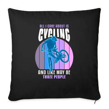 Unbenanntes Projekt 44 - Housse de coussin décorative 45 x 45 cm - noir - Devant