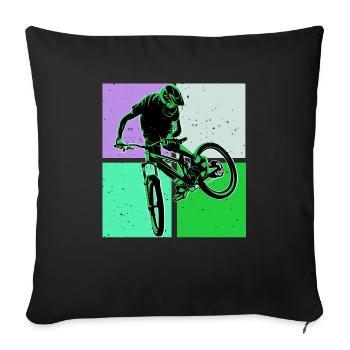 Unbenanntes Projekt 74 - Sofa pillowcase 17,3'' x 17,3'' (45 x 45 cm) - black - Front