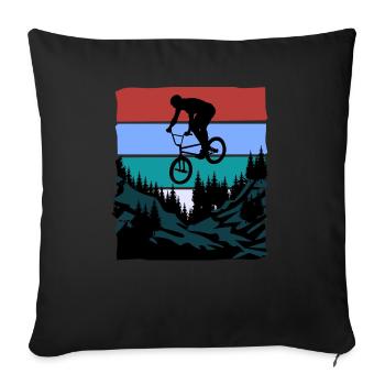 Unnamed Project 85 - Sofa pillowcase 17,3'' x 17,3'' (45 x 45 cm) - black - Front