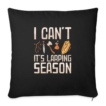 Larp | Live-action role-playing game | Larps | Larp - Sofa pillowcase 17,3'' x 17,3'' (45 x 45 cm) - black - Front
