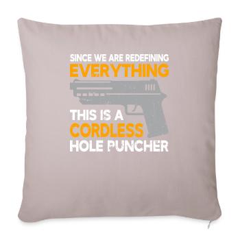 pistol policeman gun owner soldier Bundeswehr - Sofa pillowcase 17,3'' x 17,3'' (45 x 45 cm) - light taupe - Front