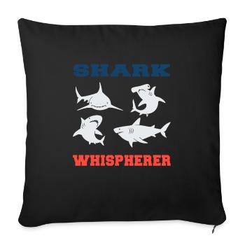 Taucher Tauchen Design Schnorcheln - Sofakissenbezug 45 x 45 cm - Schwarz - Vorne