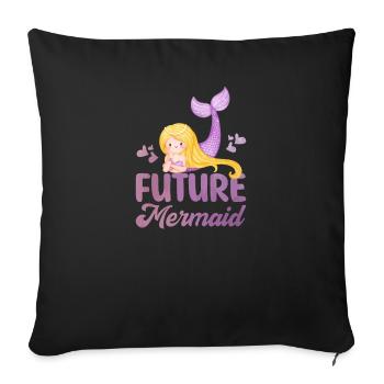 Futur Sirène - Housse de coussin décorative 45 x 45 cm - noir - Devant