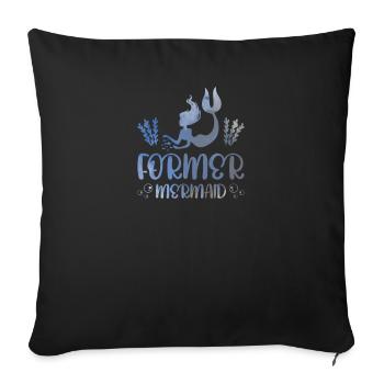 Ancienne Sirène - Housse de coussin décorative 45 x 45 cm - noir - Devant