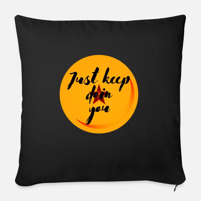 Just keep doin you - Sofakissenbezug 45 x 45 cm - Schwarz