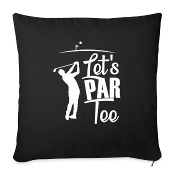 Golf Geschenk Witz Golfspieler Golfer - Sofakissenbezug 45 x 45 cm - Schwarz - Vorne