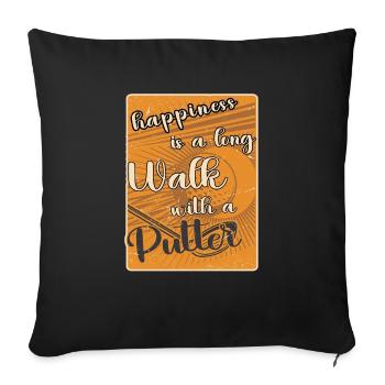 Golf Geschenk Witz Golfspieler Golfer - Sofakissenbezug 45 x 45 cm - Schwarz - Vorne