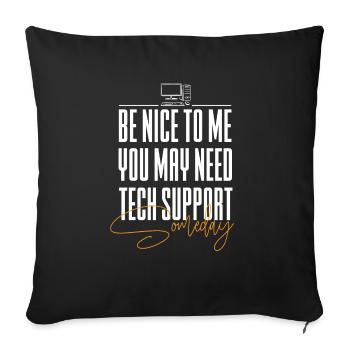 Lustiger Informatiker Spruch, Informatik - Sofakissenbezug 45 x 45 cm - Schwarz - Vorne