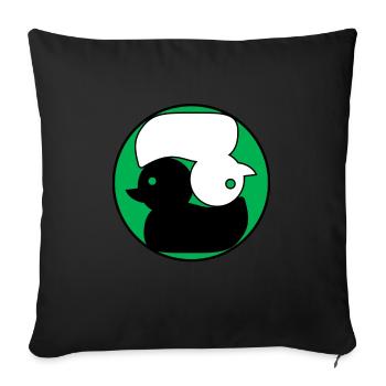 Green Duck Japan Zen - Housse de coussin décorative 45 x 45 cm - noir - Devant