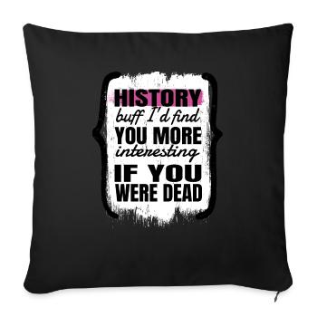 African American History African American Pride - Sofa pillowcase 17,3'' x 17,3'' (45 x 45 cm) - black - Front