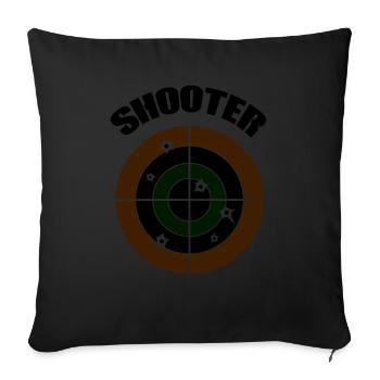 fadenkreuz shooter - Sofakissenbezug 45 x 45 cm - Schwarz - Vorne