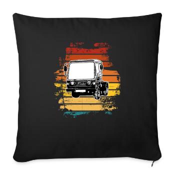 Multicar M25 Multicar Neu Multricar Lastkraftwagen - Sofakissenbezug 45 x 45 cm - Schwarz - Vorne