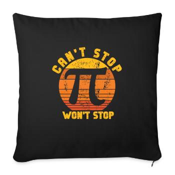 Lustiger Mathe Lehrer Spruch Mathematik - Sofakissenbezug 45 x 45 cm - Schwarz - Vorne