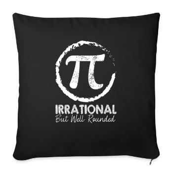 Lustiger Mathe Lehrer Spruch Mathematik - Sofakissenbezug 45 x 45 cm - Schwarz - Vorne