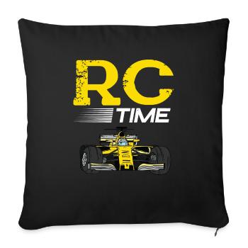 RC Auto Hobby Spruch Ferngestuertes Auto - Sofakissenbezug 45 x 45 cm - Schwarz - Vorne