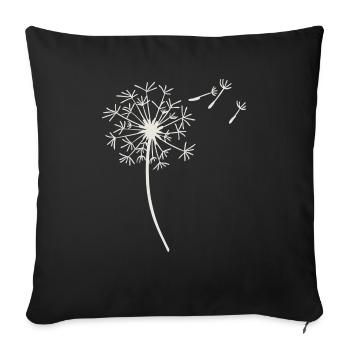 Dandelion - Sofakissenbezug 45 x 45 cm - Schwarz - Vorne