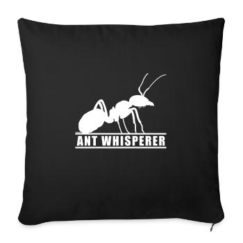Ant Colony Ant Keeper Myrmecology - Sofa pillowcase 17,3'' x 17,3'' (45 x 45 cm) - black - Front
