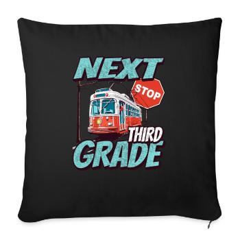 Nächste Haltestelle Dritte Klasse - Kids - Sofakissenbezug 45 x 45 cm - Schwarz - Vorne