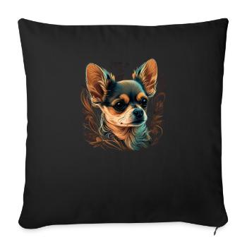 Chihuahua | Puppy Mom Funny Dog Cute Beautiful - Sofa pillowcase 17,3'' x 17,3'' (45 x 45 cm) - black - Front