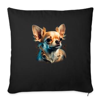 Chihuahua | Puppy Mom Funny Dog Cute Beautiful - Sofa pillowcase 17,3'' x 17,3'' (45 x 45 cm) - black - Front